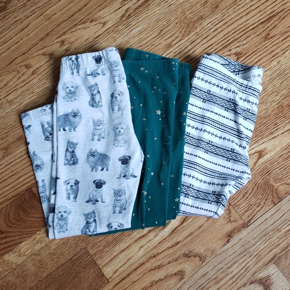 3 pairs of 3t leggings